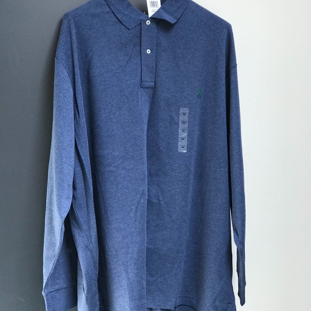 New with tags Polo Ralph Lauren long sleeve polo shirt, size 4BX, hard to find.